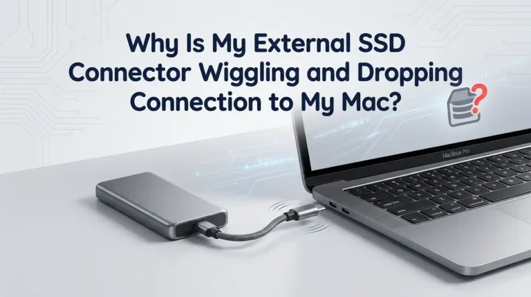 Why Is My External SSD Connector Wiggling and Dropping Connection to My Mac?