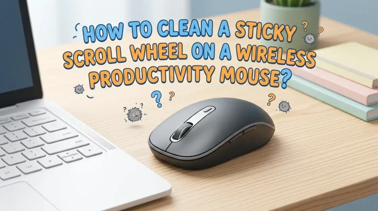How to Clean a Sticky Scroll Wheel on a Wireless Productivity Mouse?