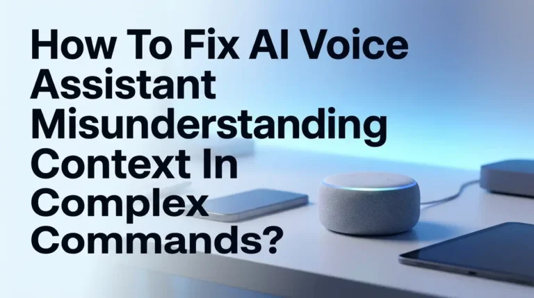How To Fix AI Voice Assistant Misunderstanding Context In Complex Commands?