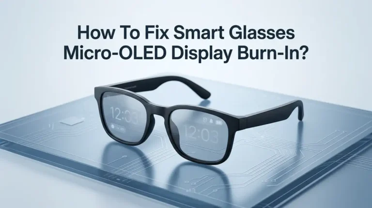 How To Fix Smart Glasses Micro-OLED Display Burn-In?