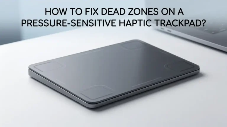 How To Fix Dead Zones On A Pressure-Sensitive Haptic Trackpad?