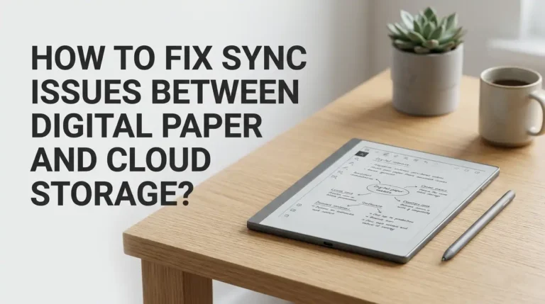How To Fix Sync Issues Between Digital Paper And Cloud Storage?