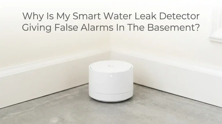Why Is My Smart Water Leak Detector Giving False Alarms In The Basement?