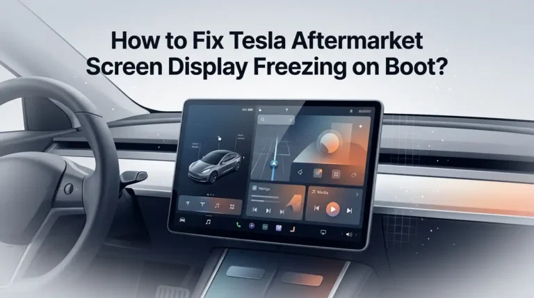 How to Fix Tesla Aftermarket Screen Display Freezing on Boot?
