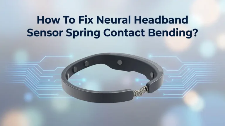 How To Fix Neural Headband Sensor Spring Contact Bending?