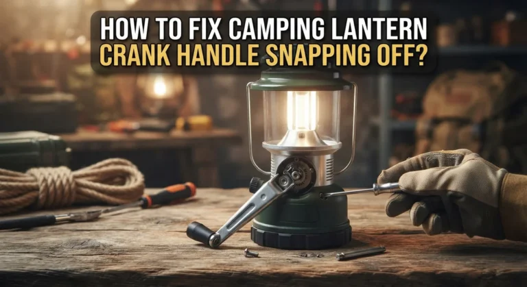 How To Fix Camping Lantern Crank Handle Snapping Off?