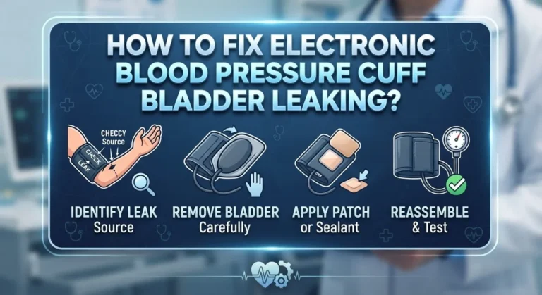 How to Fix Electronic Blood Pressure Cuff Bladder Leaking?