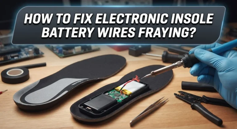 How To Fix Electronic Insole Battery Wires Fraying?