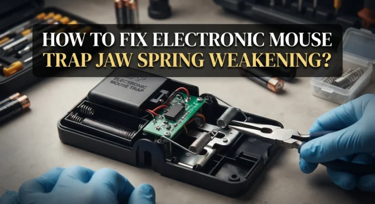 How To Fix Electronic Mouse Trap Jaw Spring Weakening?
