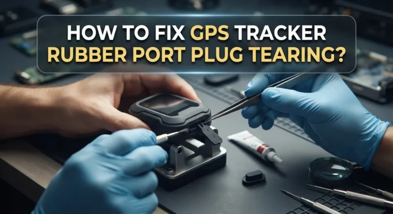 How To Fix GPS Tracker Rubber Port Plug Tearing?