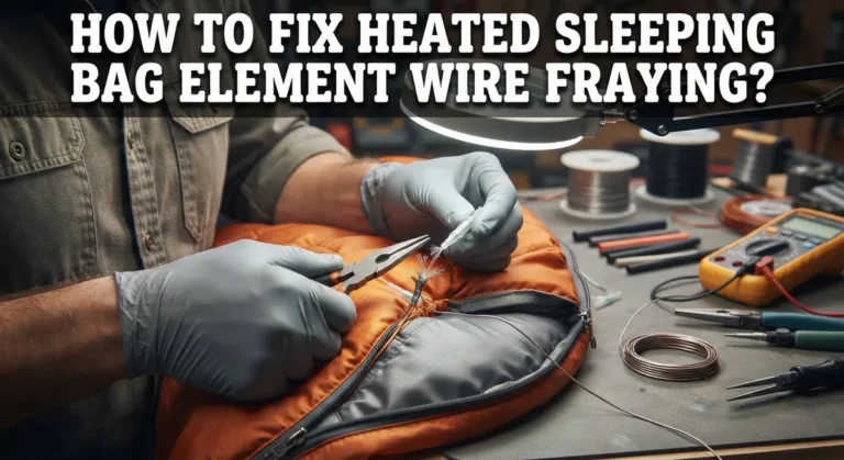 How To Fix Heated Sleeping Bag Element Wire Fraying?