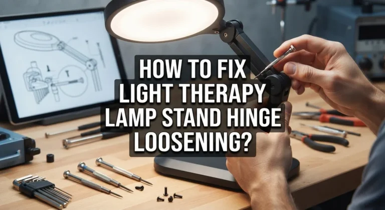 How To Fix Light Therapy Lamp Stand Hinge Loosening?