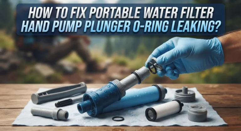 How To Fix Portable Water Filter Hand Pump Plunger O-Ring Leaking?