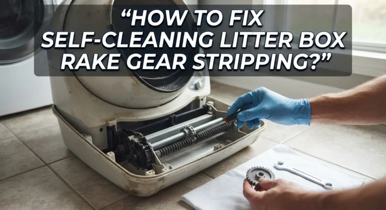How To Fix Self-Cleaning Litter Box Rake Gear Stripping?
