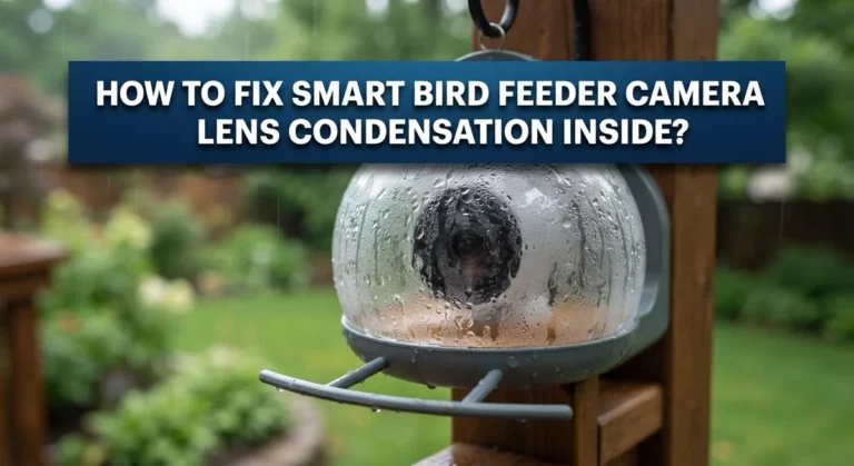How To Fix Smart Bird Feeder Camera Lens Condensation Inside?