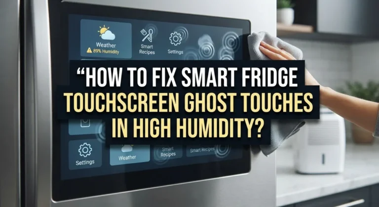 How To Fix Smart Fridge Touchscreen Ghost Touches In High Humidity?