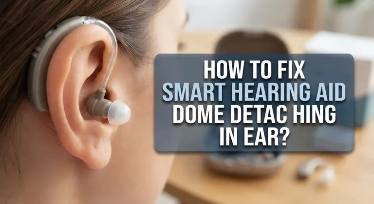 How To Fix Smart Hearing Aid Dome Detaching In Ear?