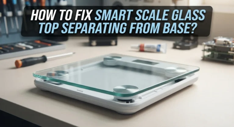 How To Fix Smart Scale Glass Top Separating From Base?