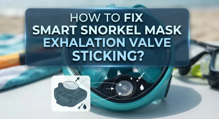 How To Fix Smart Snorkel Mask Exhalation Valve Sticking?