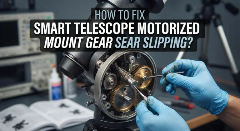 How To Fix Smart Telescope Motorized Mount Gear Slipping?